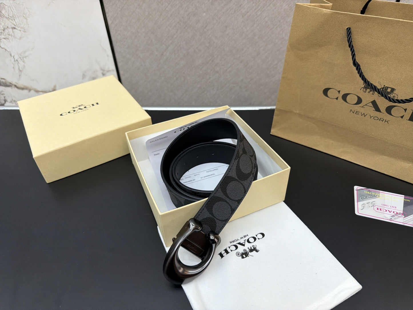 Coach Men Leather Sandals