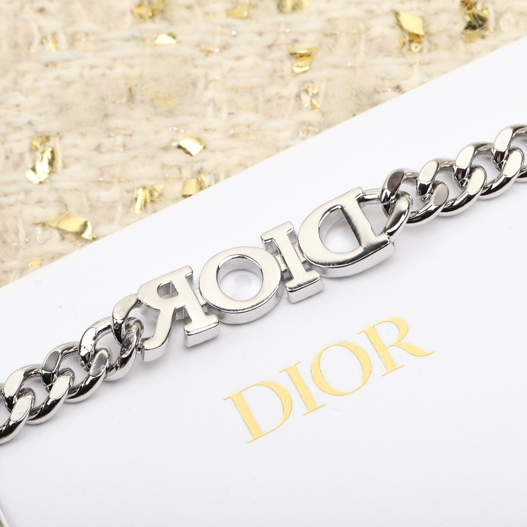 Dior Silver Logo Bracelet