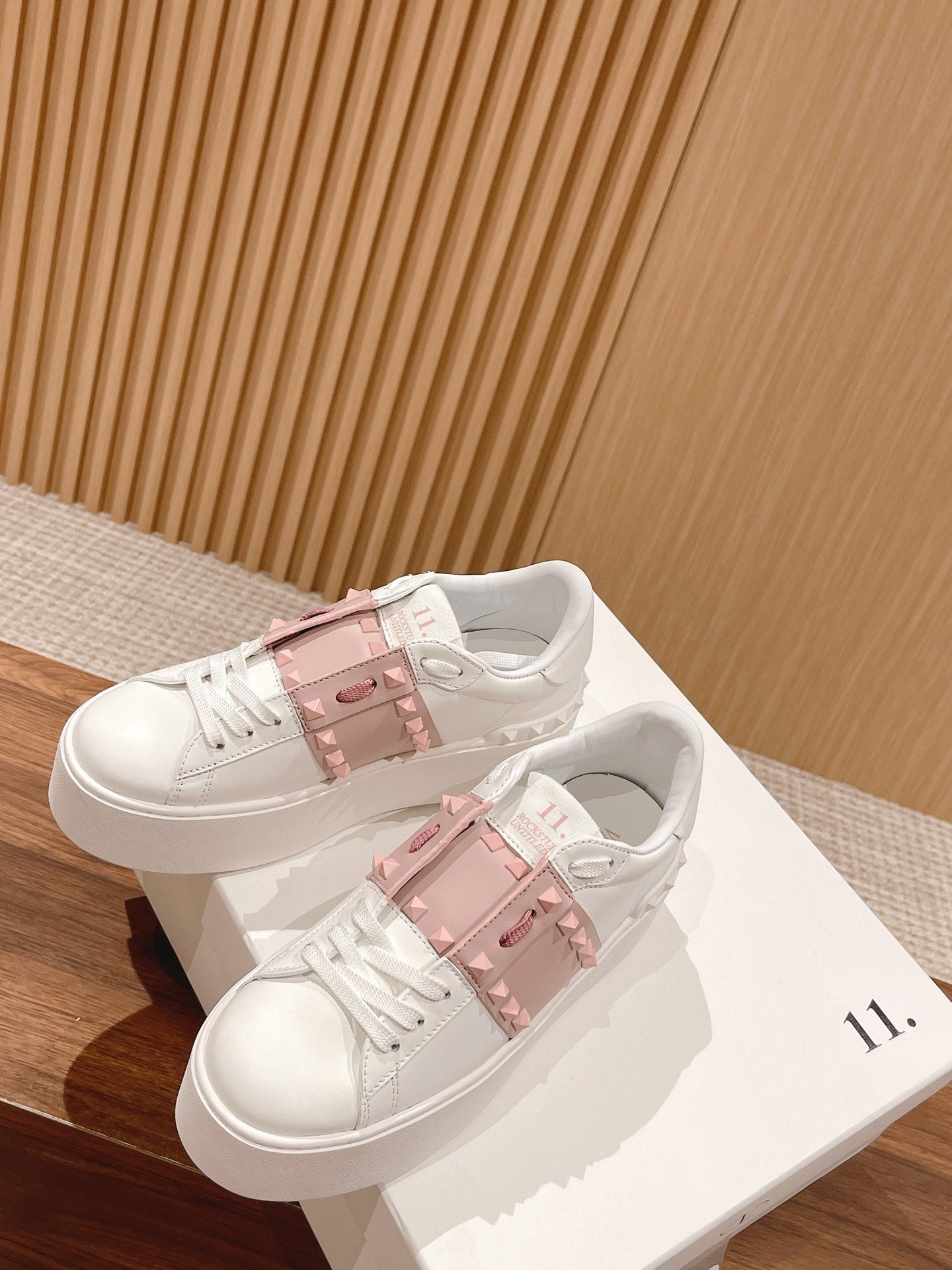Valentino Calfskin Leather Sneakers