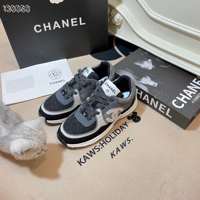 Chanel Leather Logo Shoes