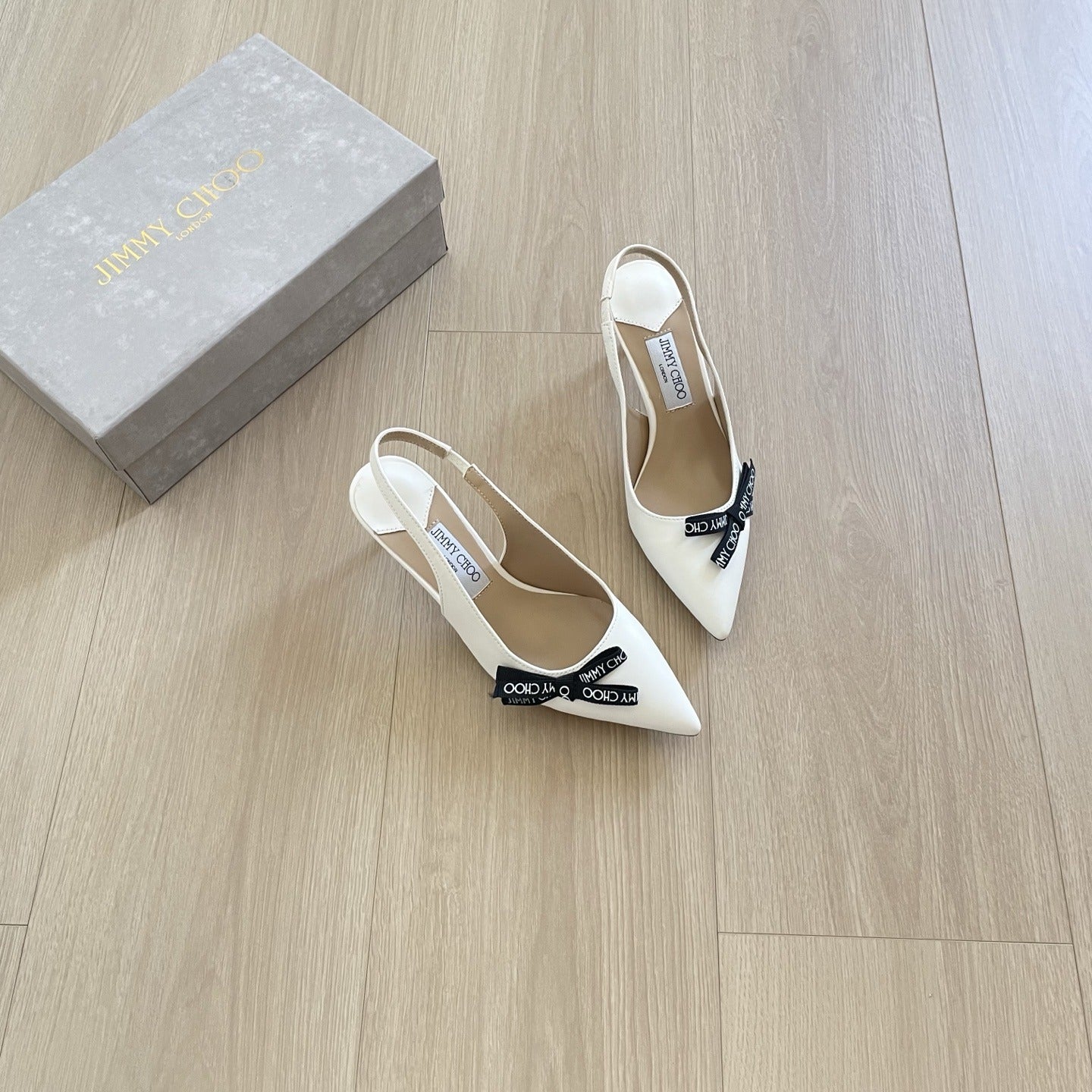 Jimmy Choo Patent Leather Bow Sandals