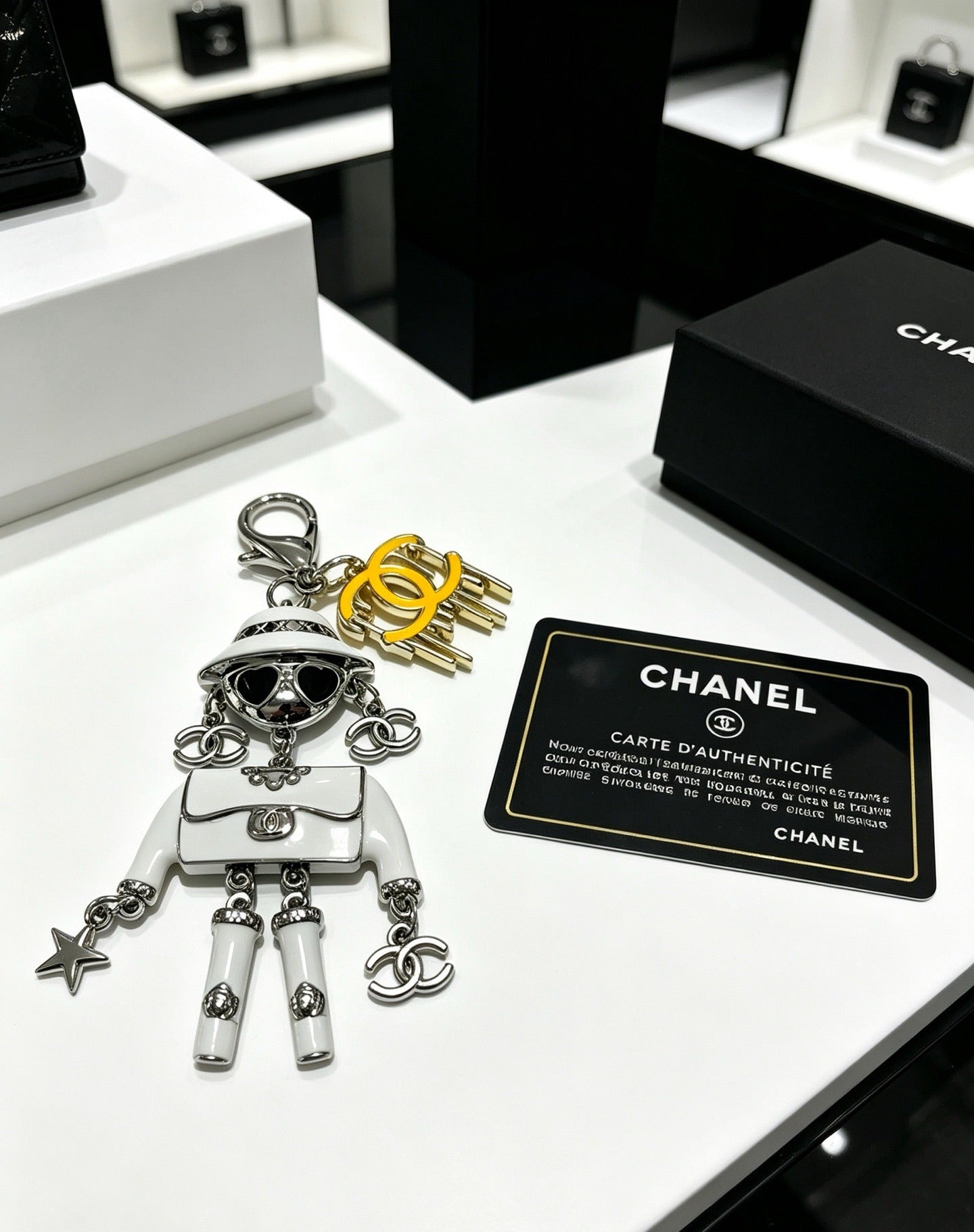 Chanel Vintage-Finish Keychain