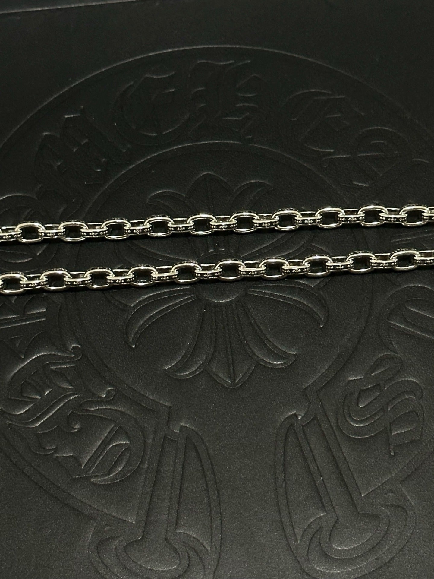 Chrome Hearts Sterling Silver Cross Necklace
