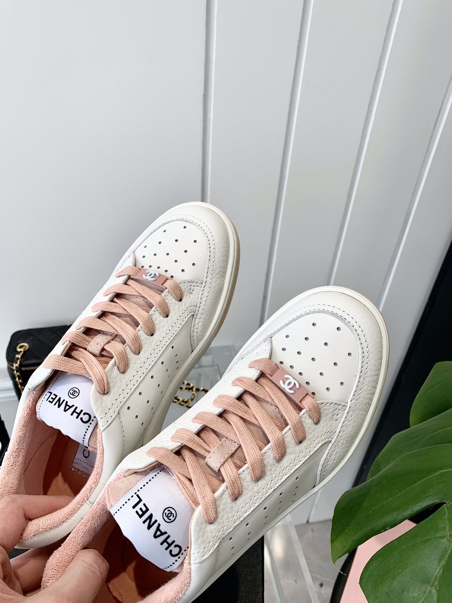 Chanel Logo Sneakers