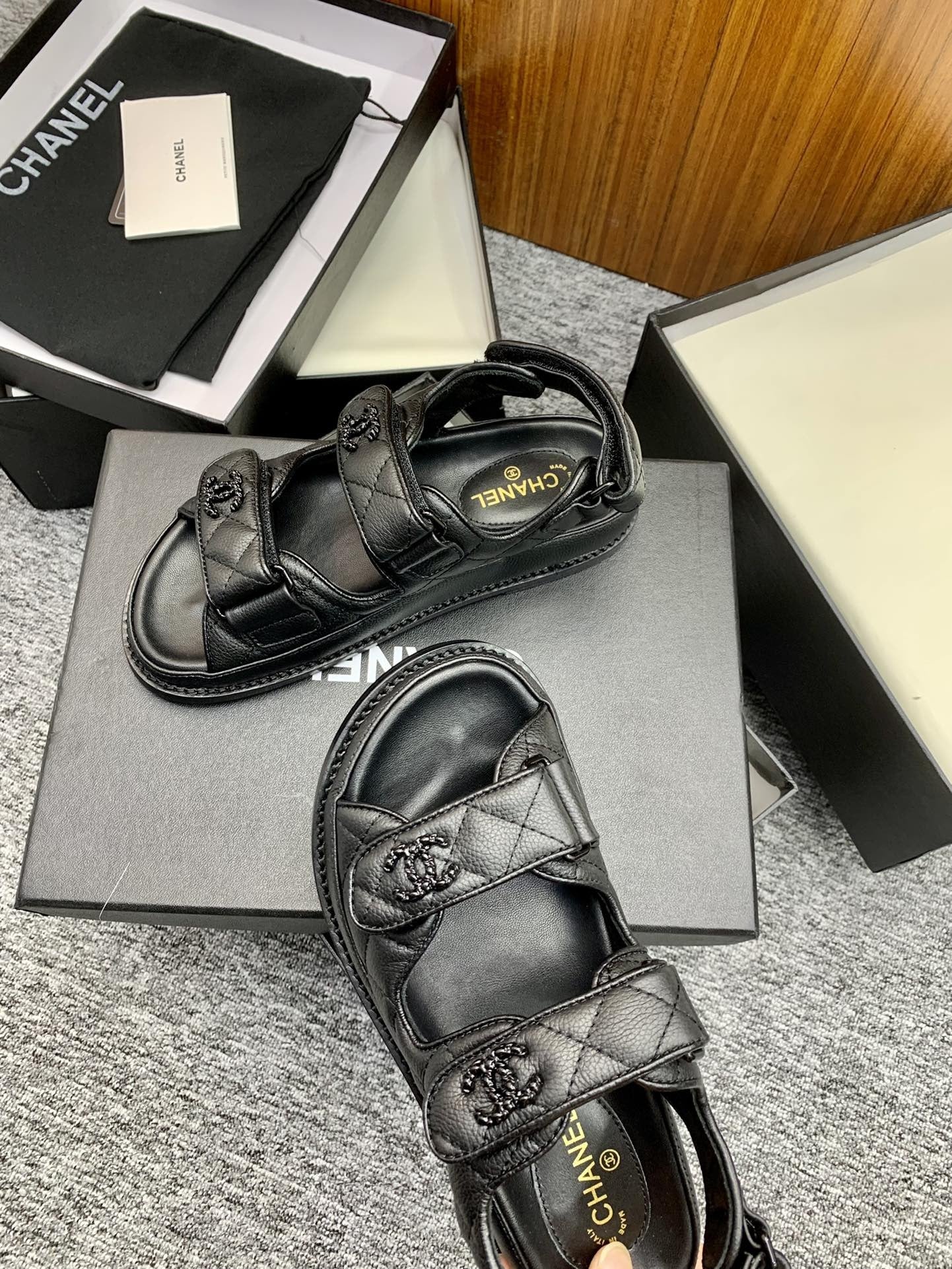 Chanel Lambskin Leather Sandals