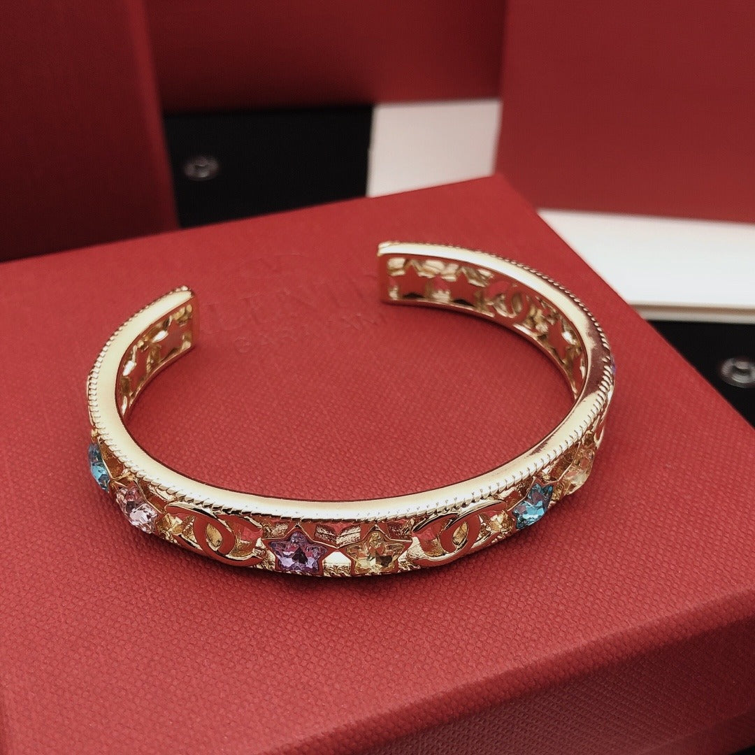 Chanel Brass Star Bracelet