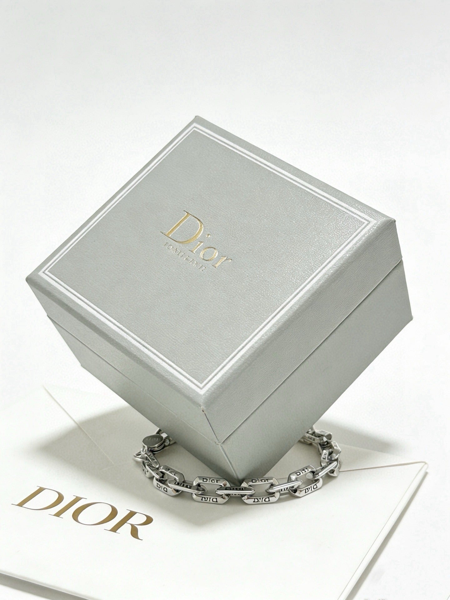 Dior Sterling Silver Chain Bracelet