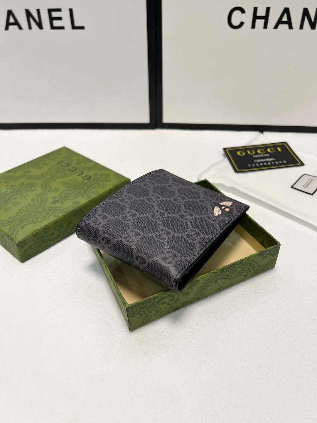 Gucci Black Bee Wallet