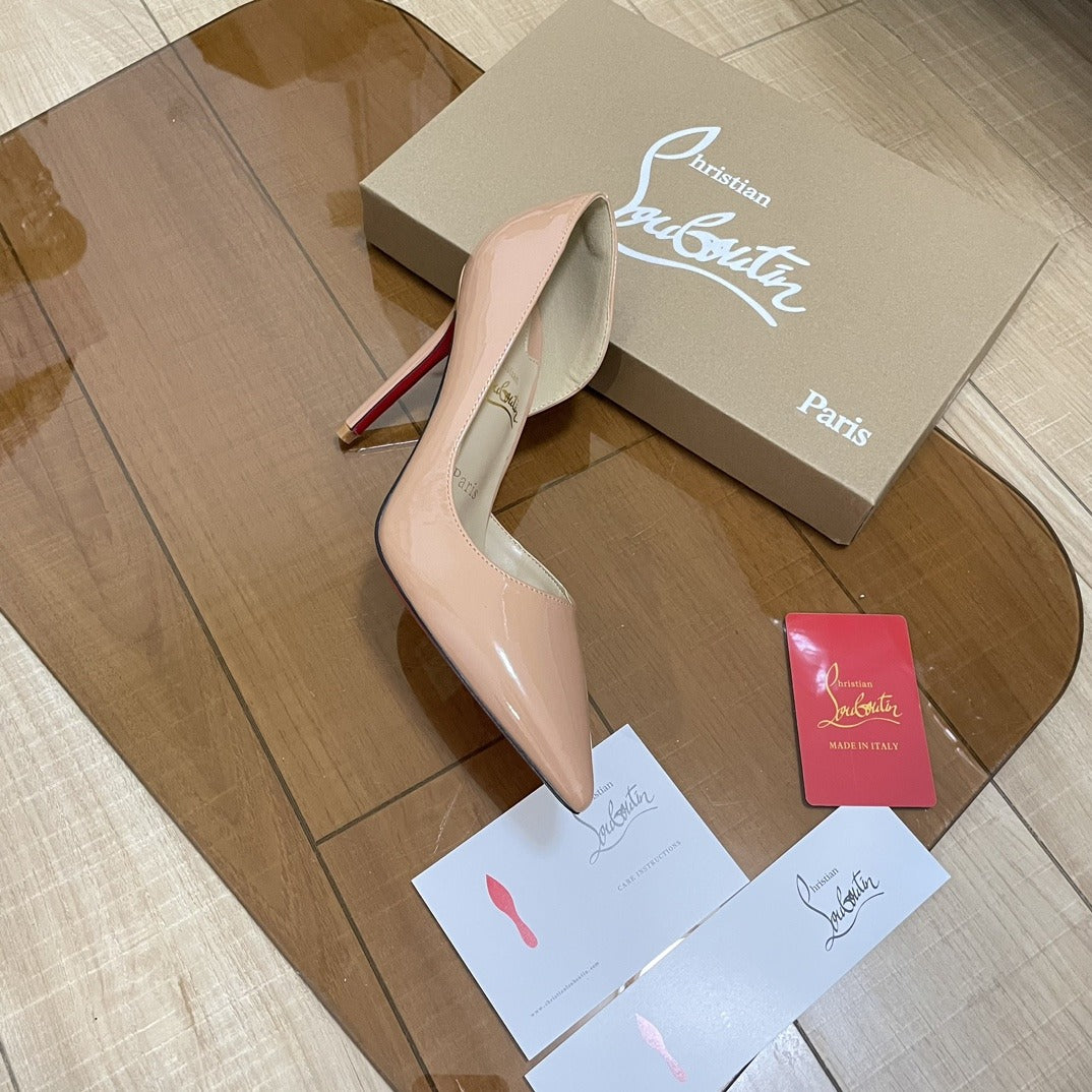 Jimmy Choo Patent Leather & Lambskin Leather Heels