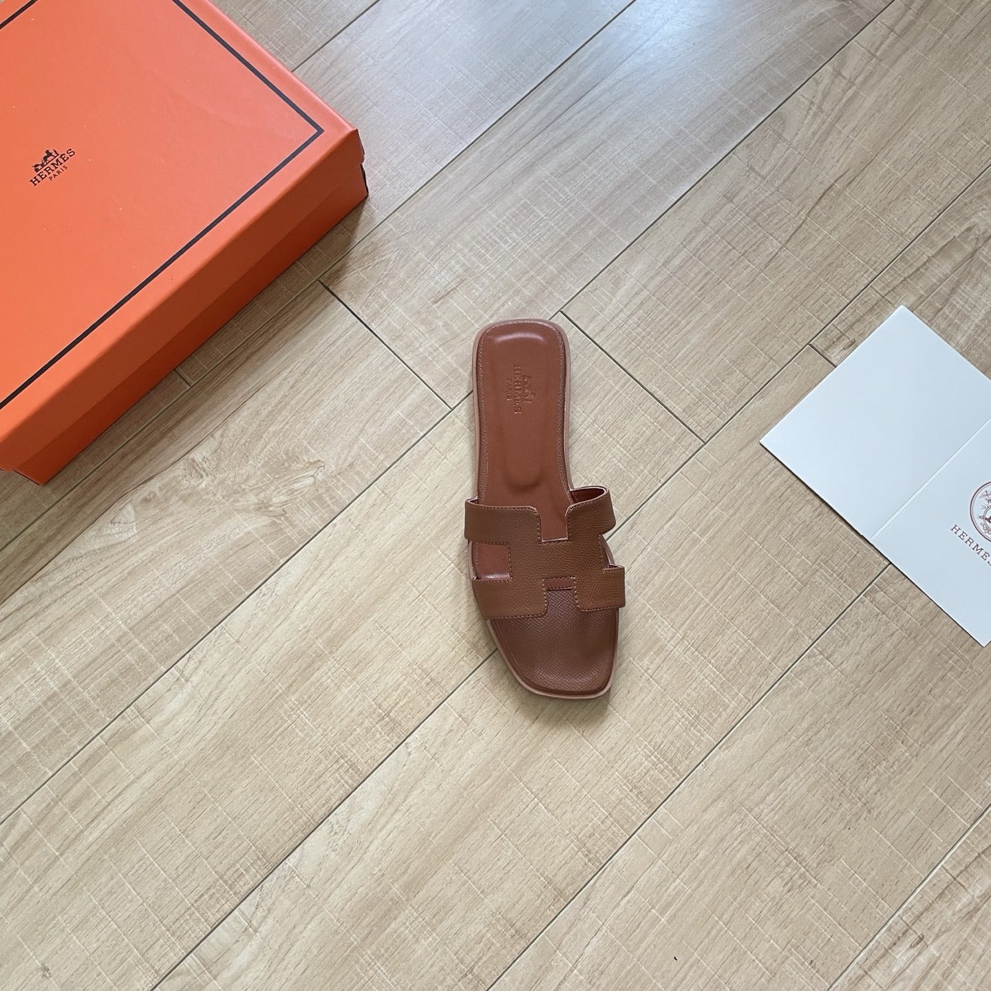 Hermes Leather Slides