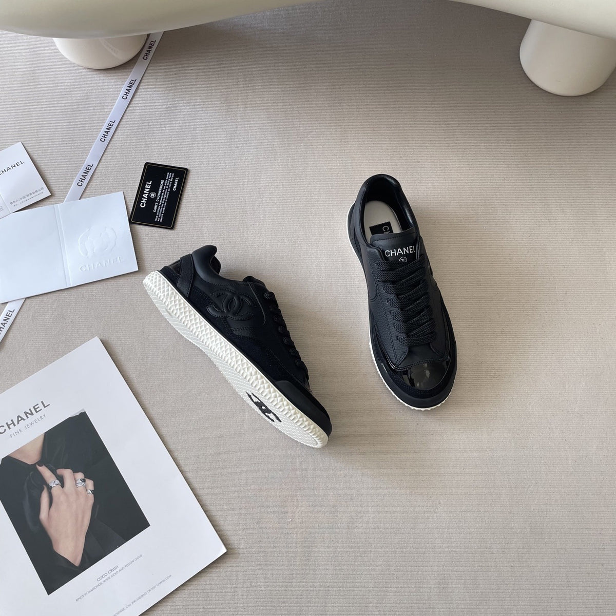 Chanel Leather Colorblock Shoes