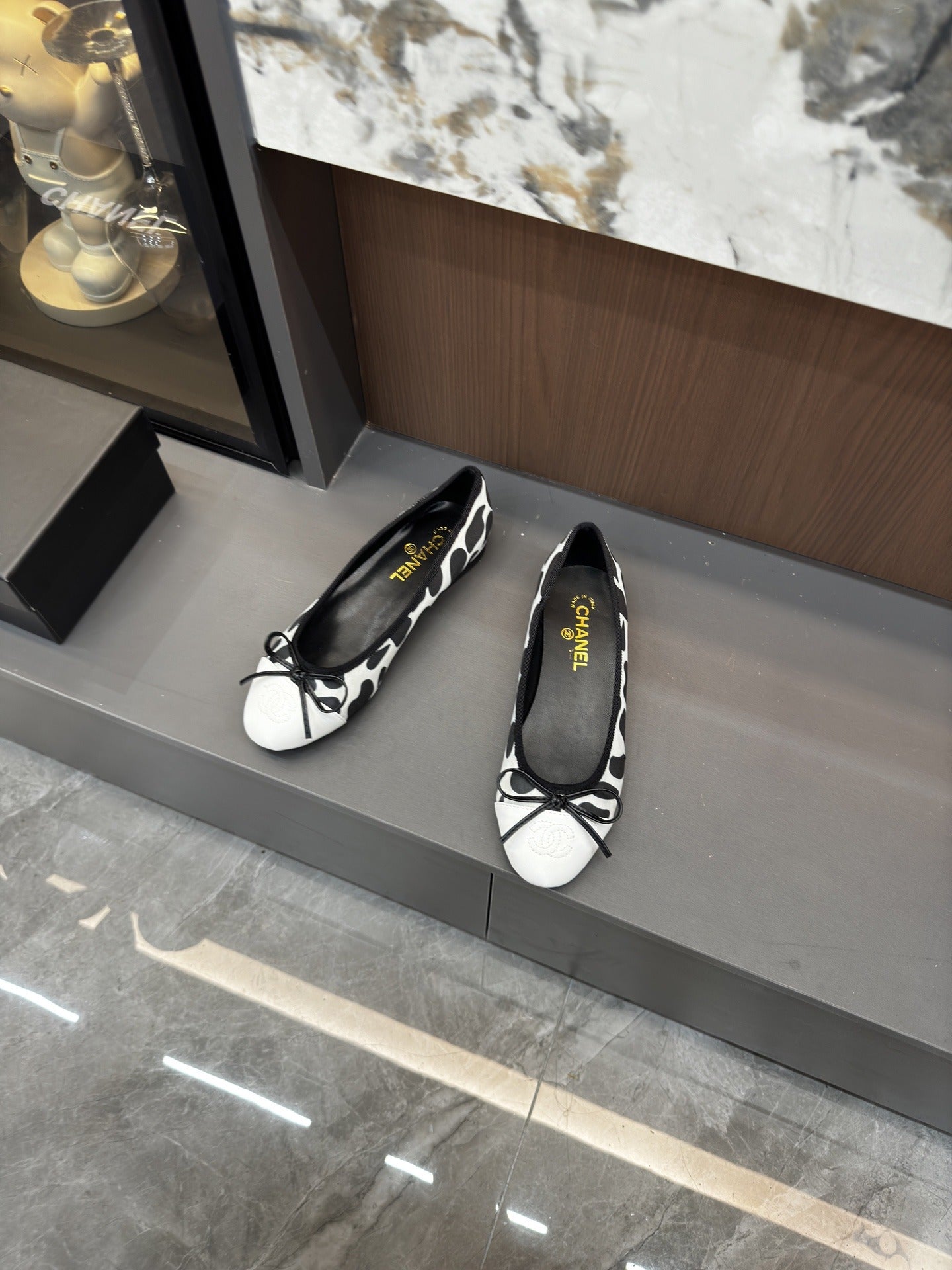 Chanel Lambskin Leather Bow Shoes