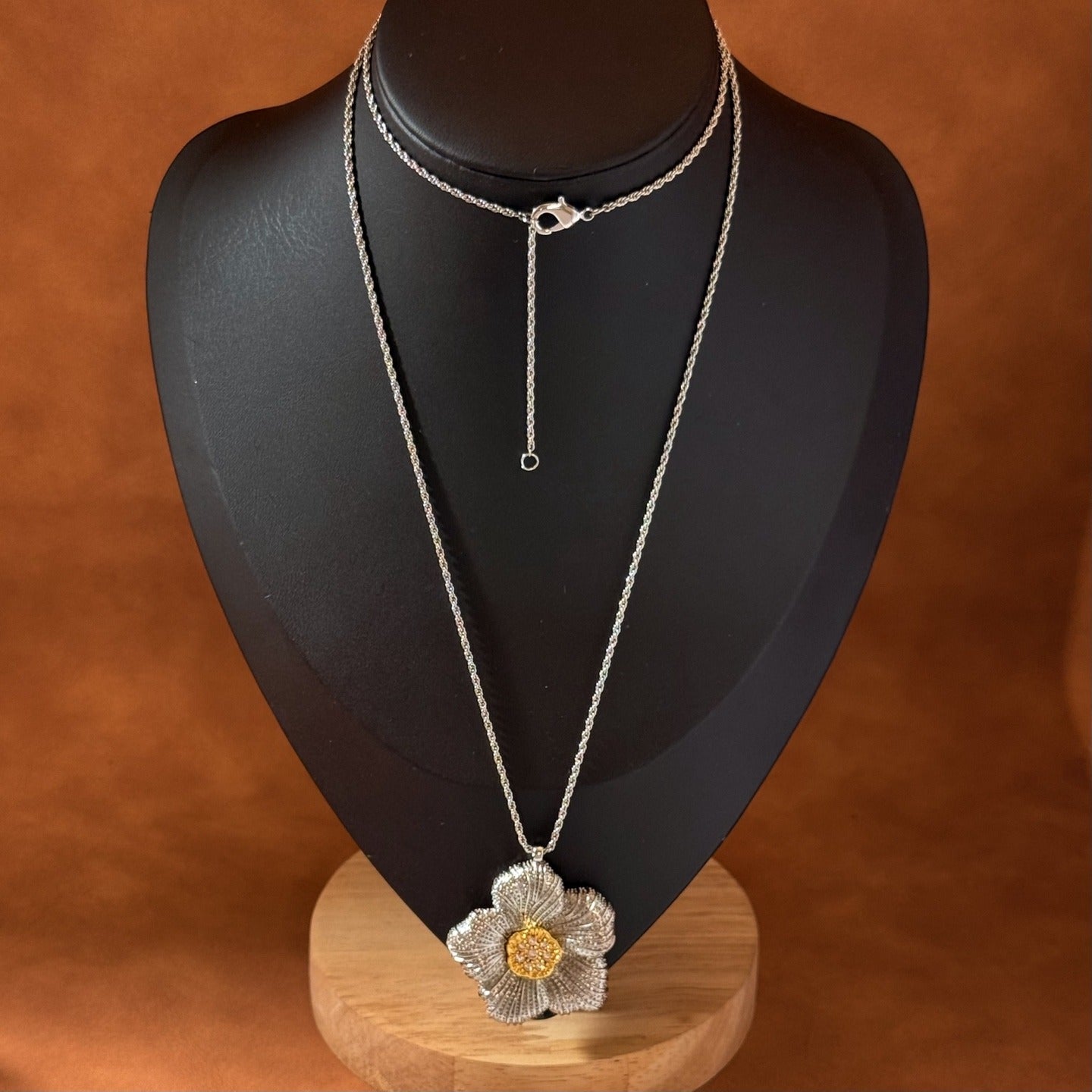 Buccellati Brass Floral Necklace