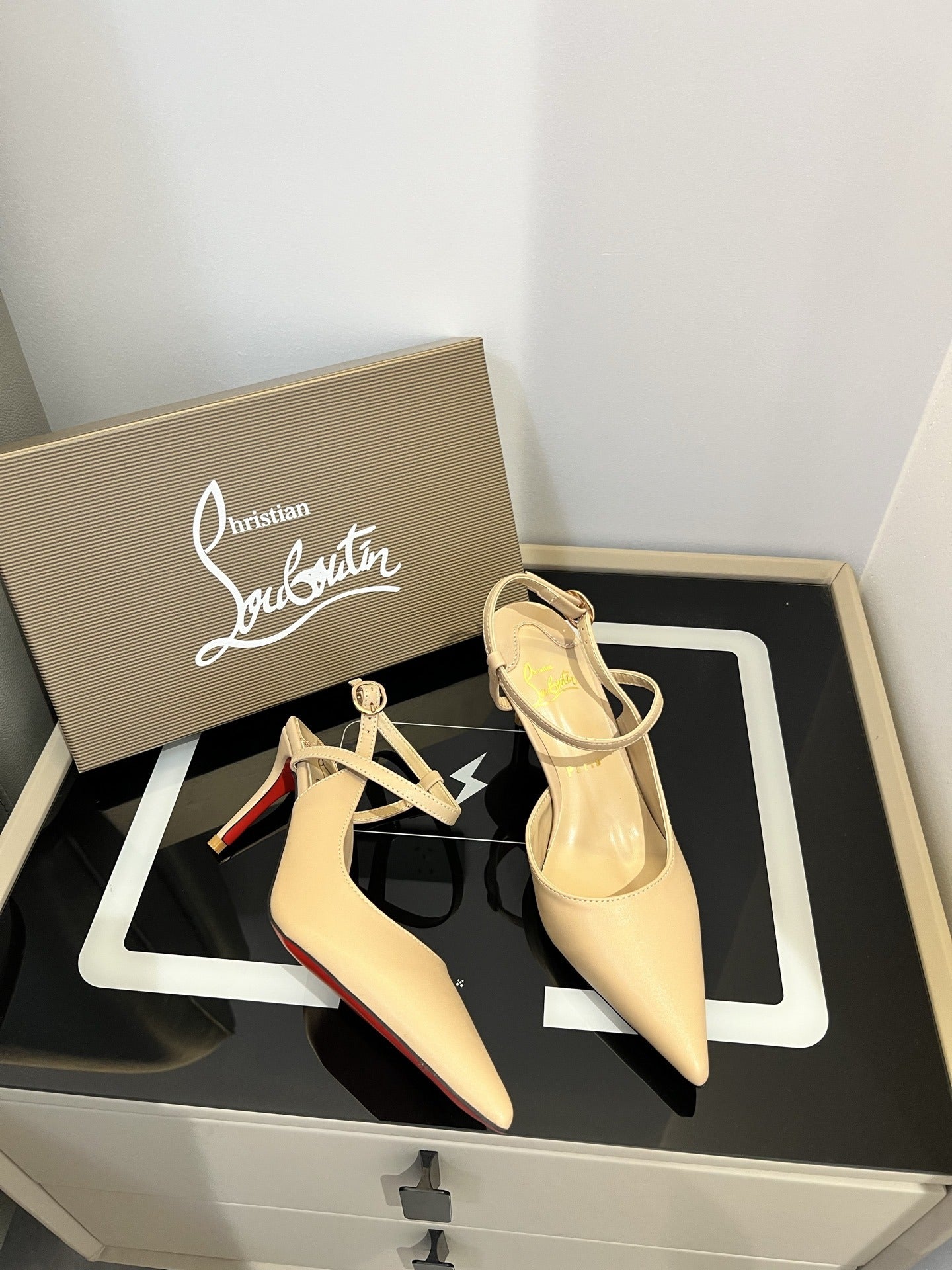 Christian Louboutin Black Sandals