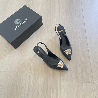 Versace Lambskin Leather Sandals