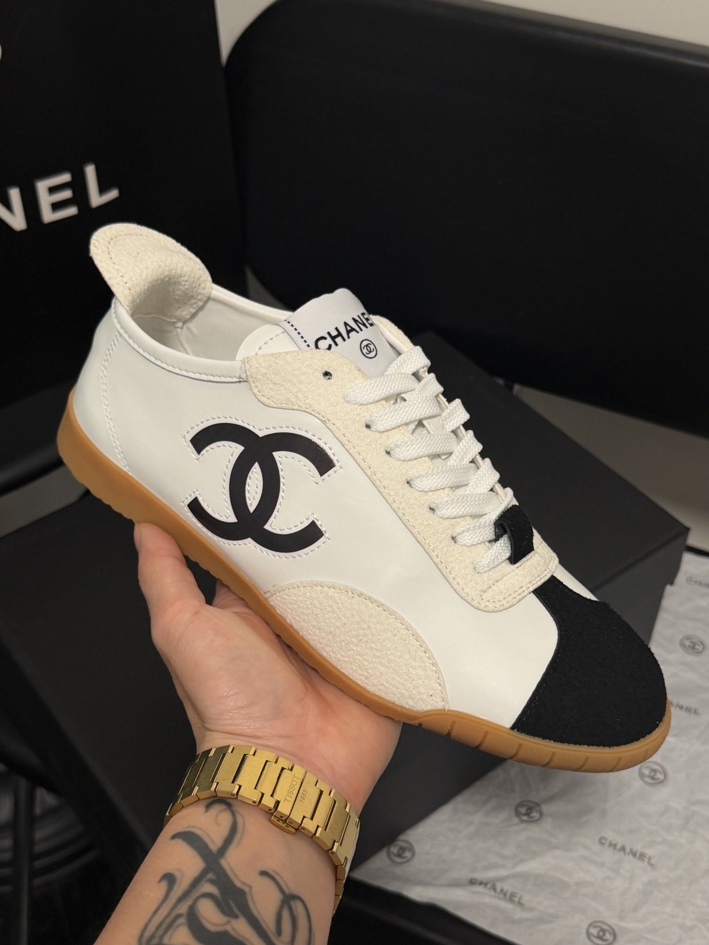 Chanel Leather Sneakers