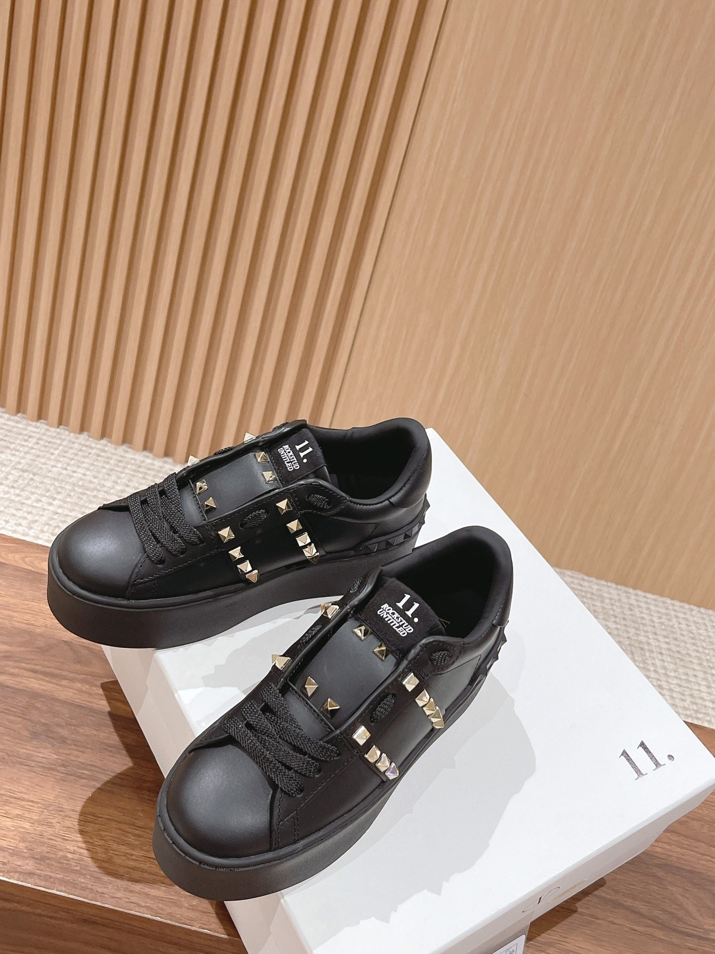 Valentino Calfskin Leather Sneakers
