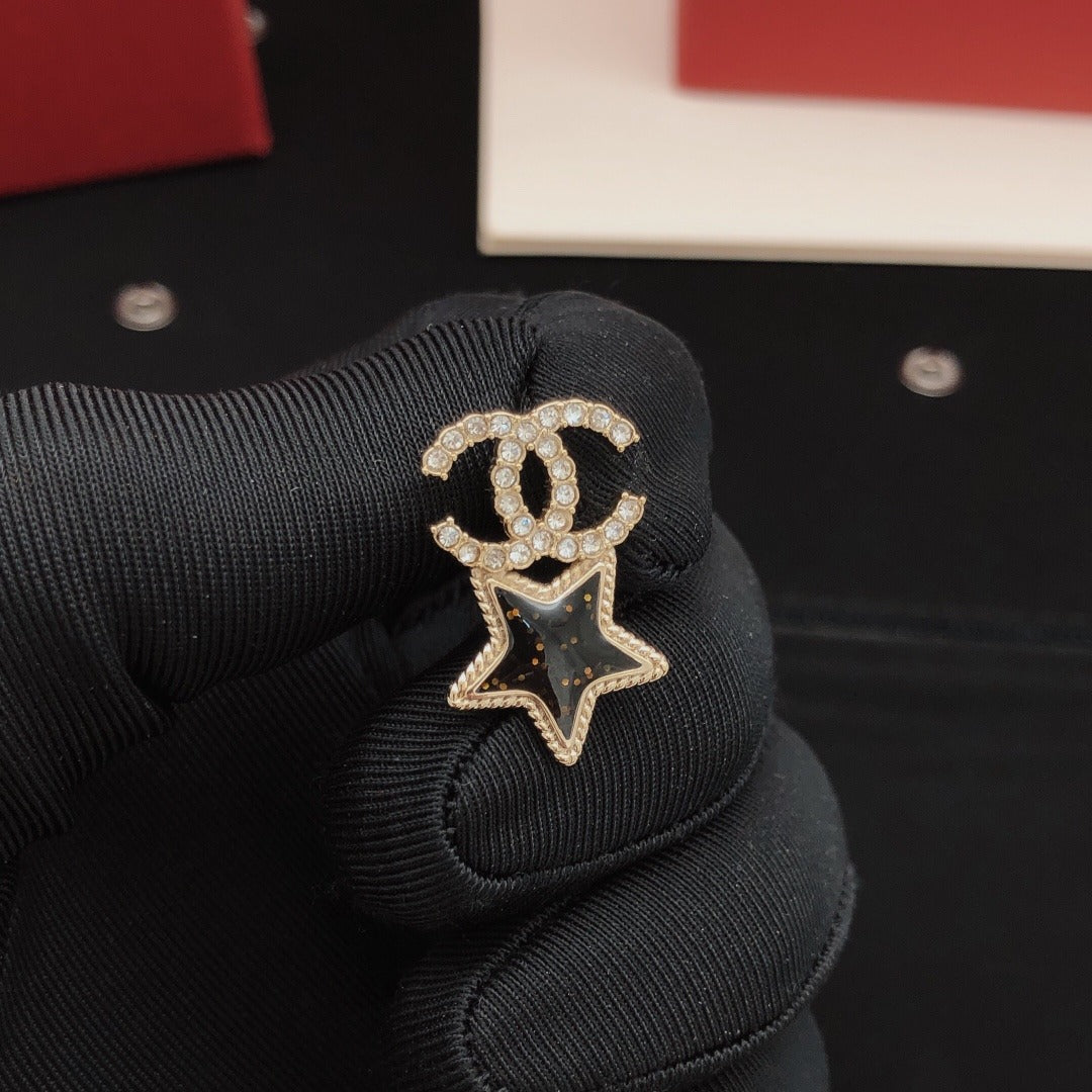 Chanel Heart Earrings