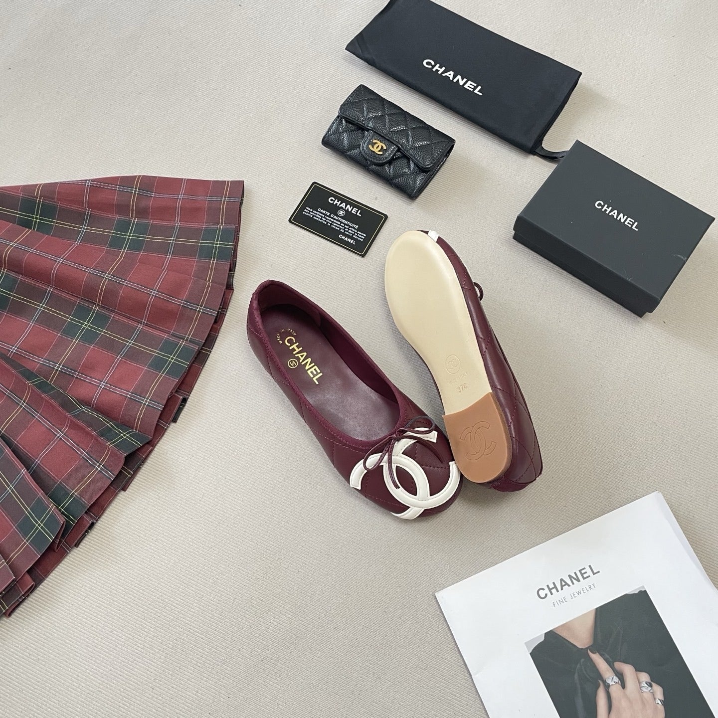 Chanel Leather Ballet Flats