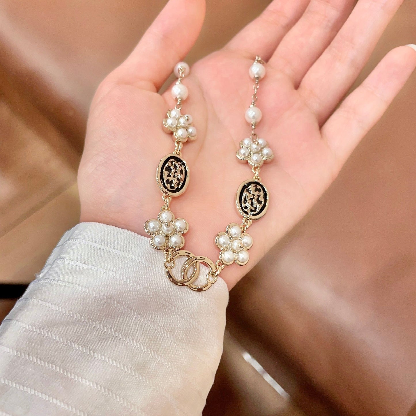 Chanel Logo Necklace