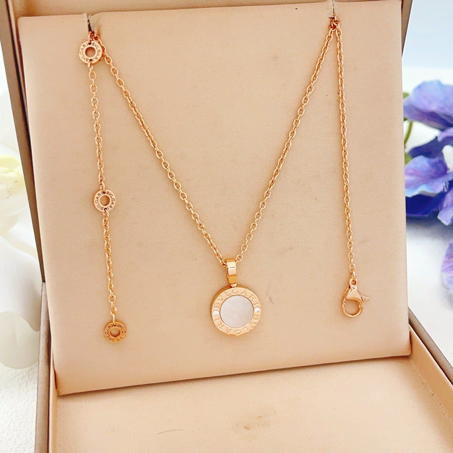 Bvlgari Brass Round Necklace