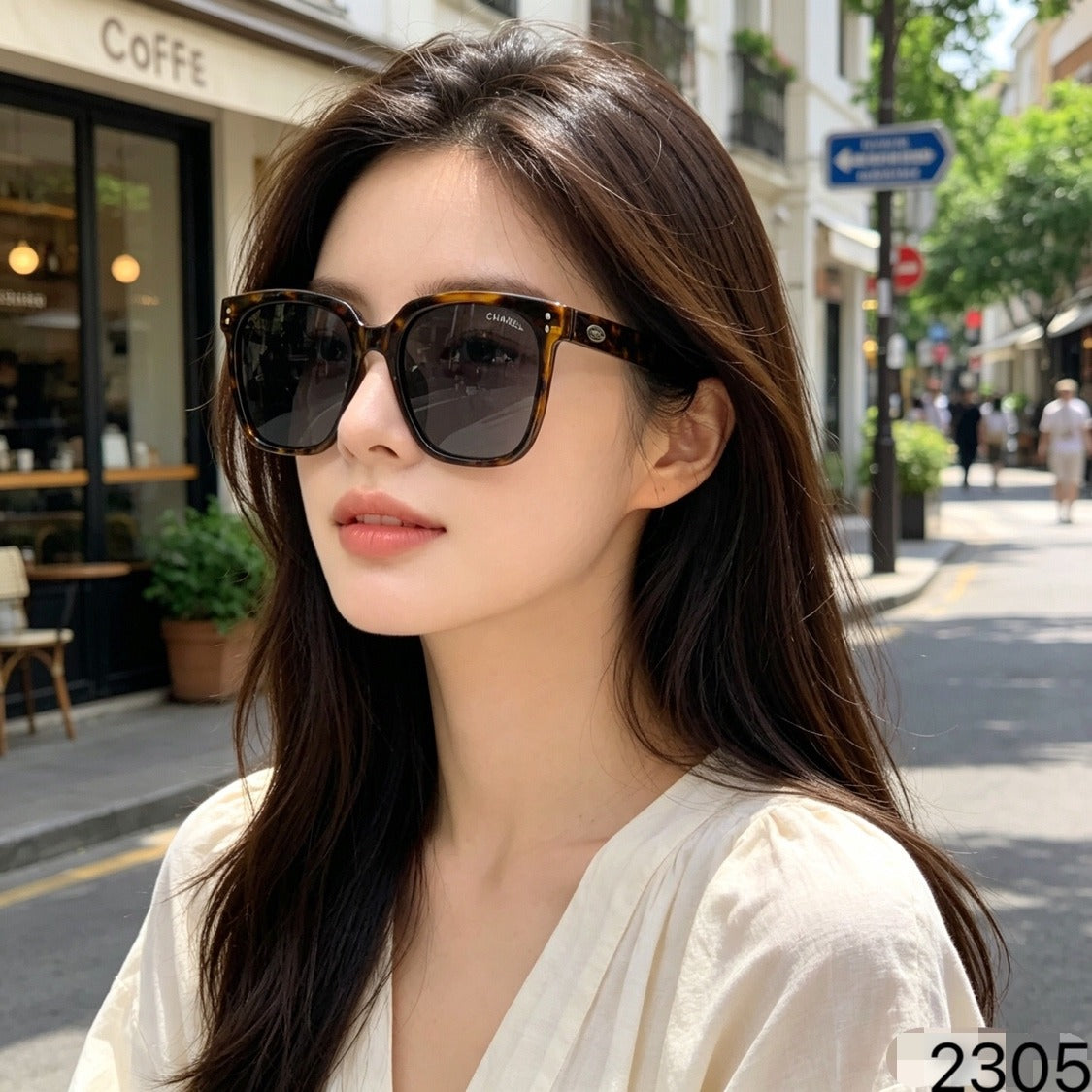 Chanel Vintage-Finish Sunglasses