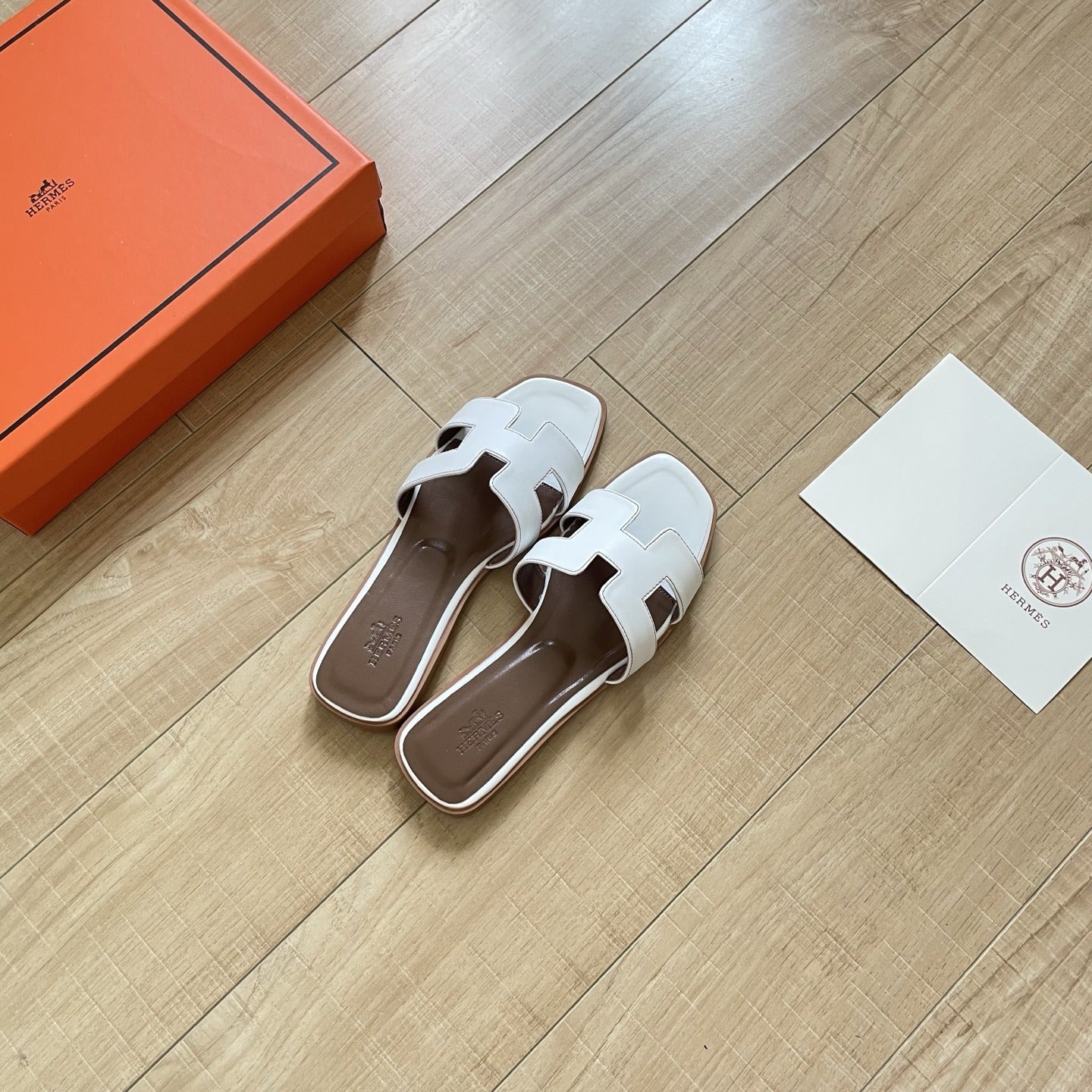 Hermes Leather Slides