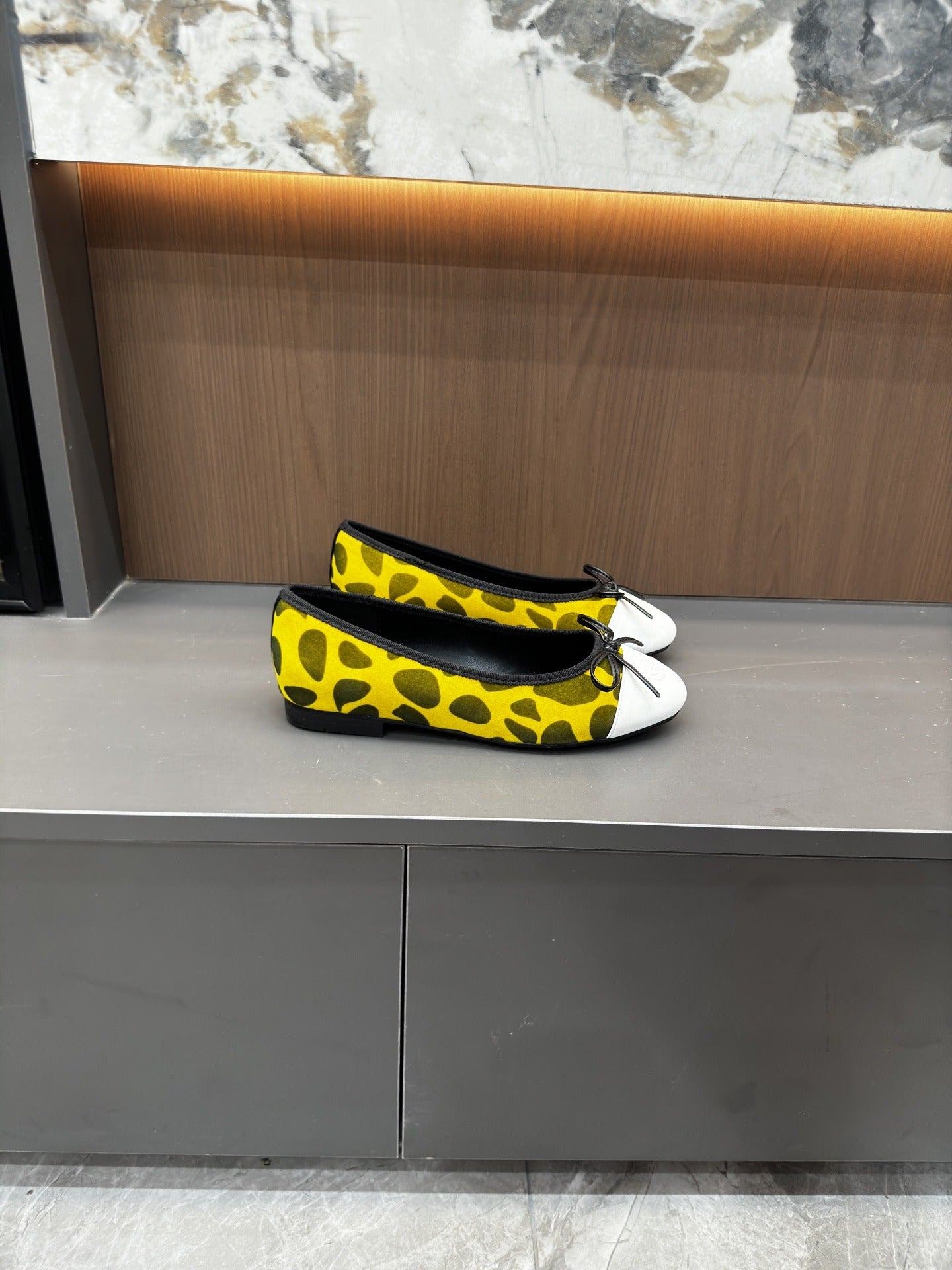 Chanel Lambskin Leather Bow Shoes