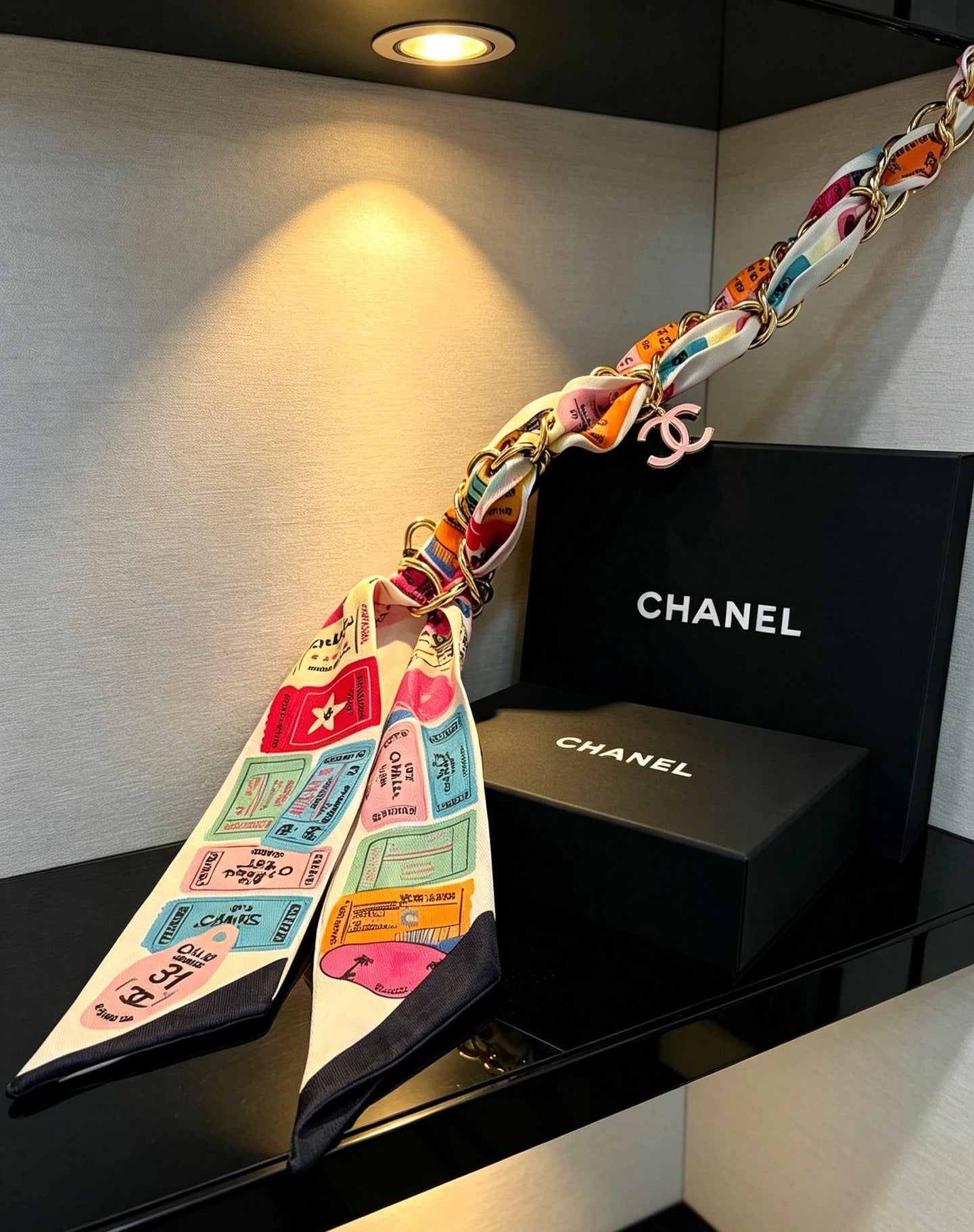 Chanel Vintage-Finish Keychain