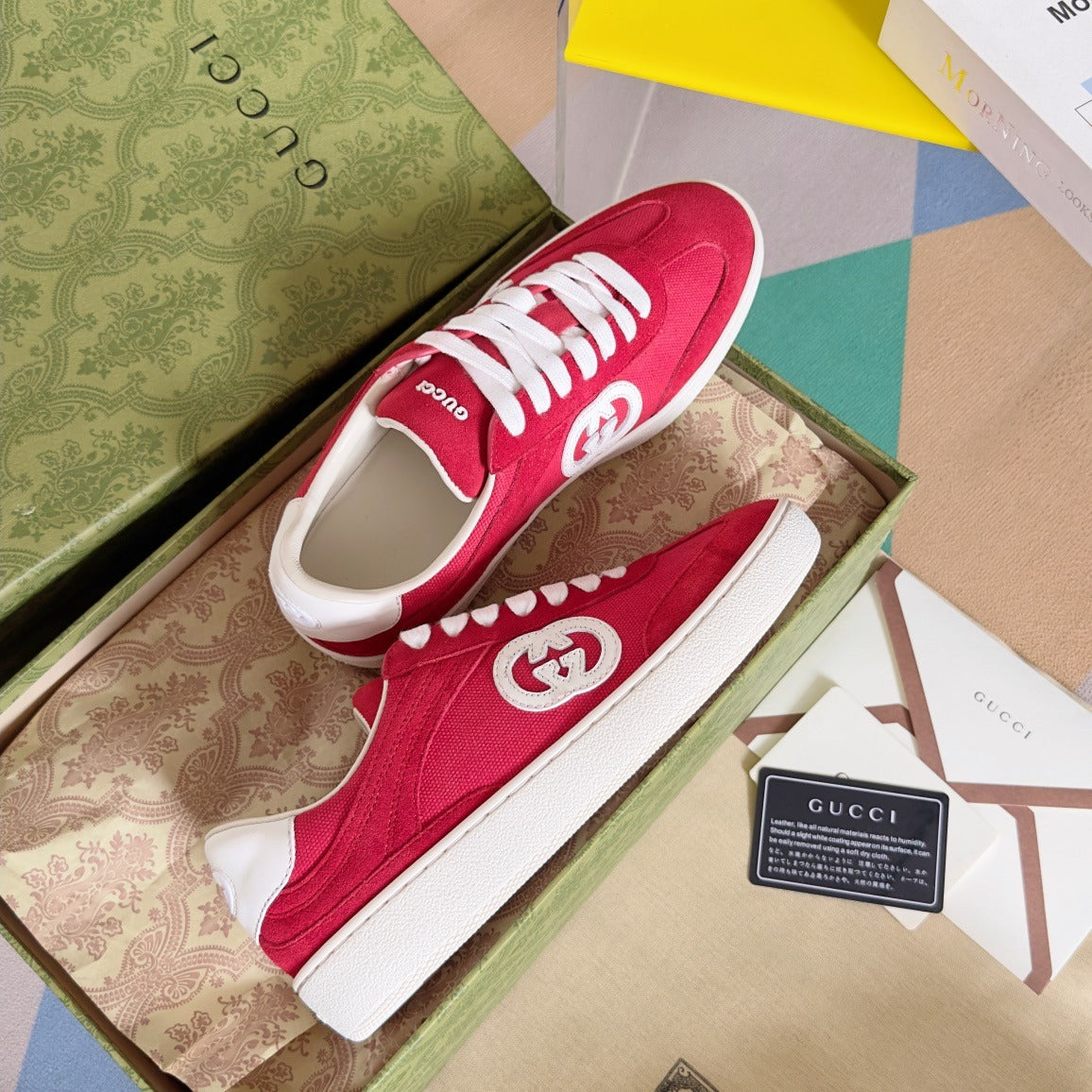 Gucci Leather Logo Sneakers