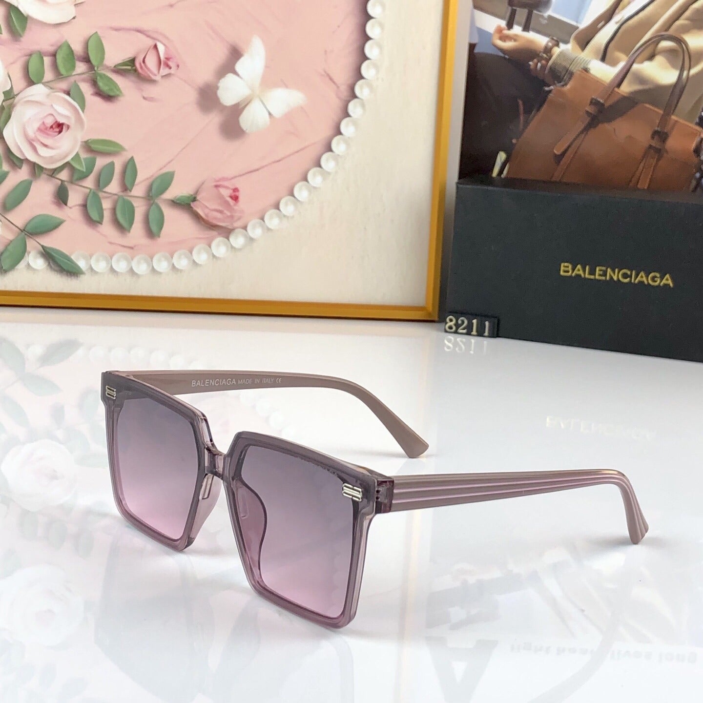 Balenciaga Vintage-Finish Sunglasses