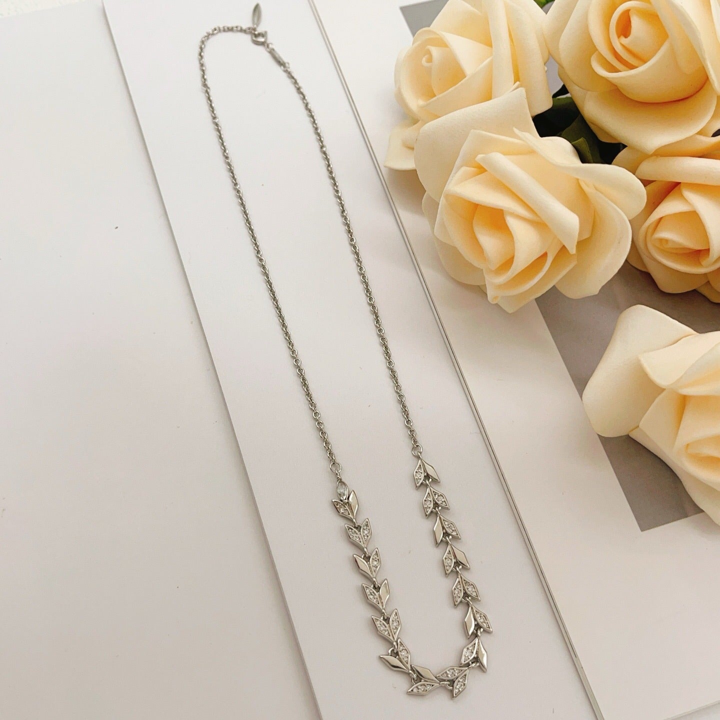 Tiffany & Co. Silver Brass Necklace