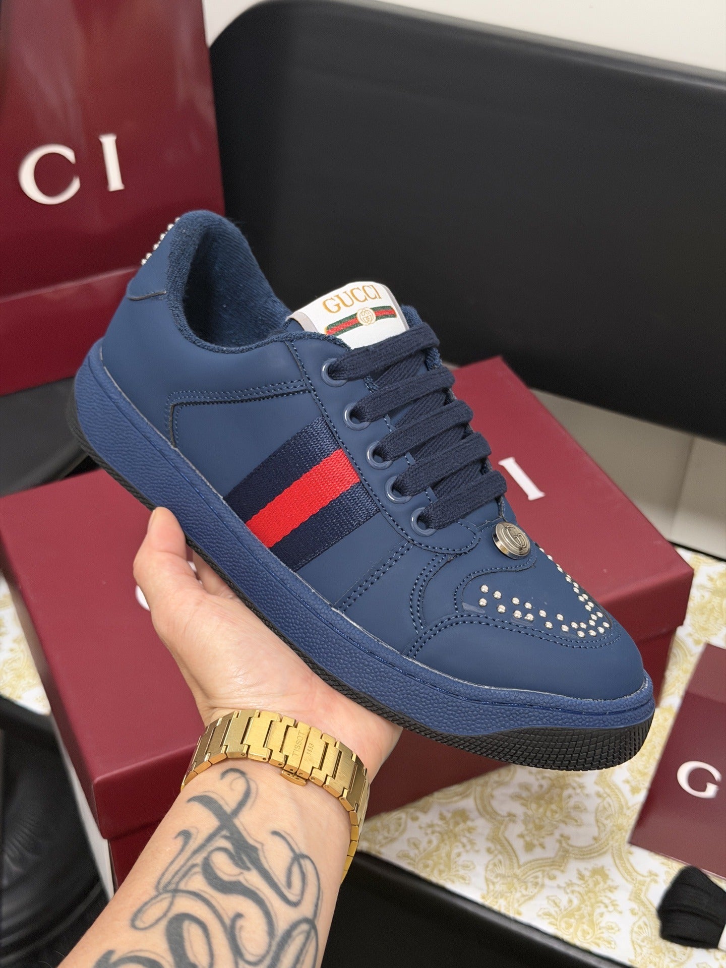 Gucci Crystal Sneakers