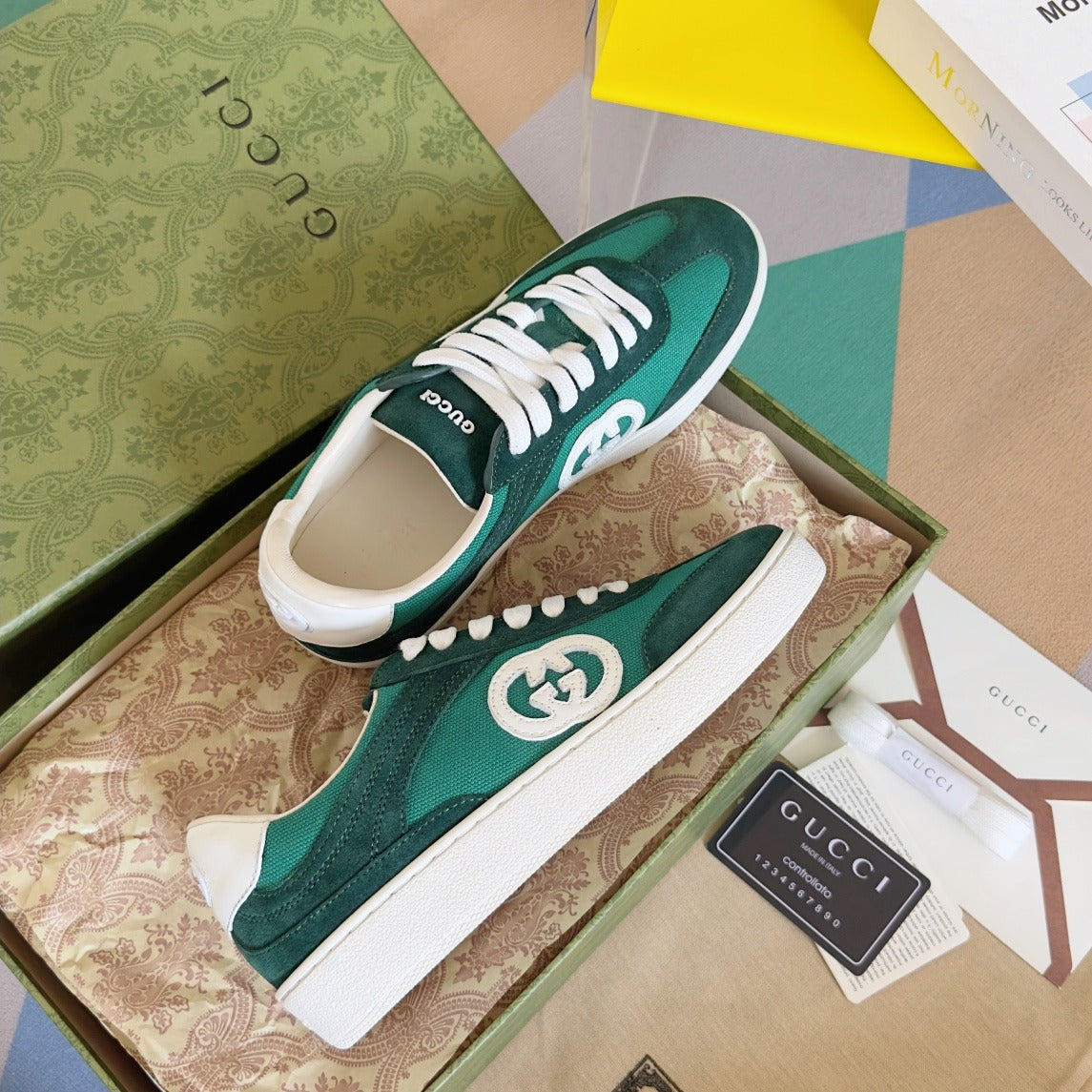 Gucci Leather Logo Sneakers