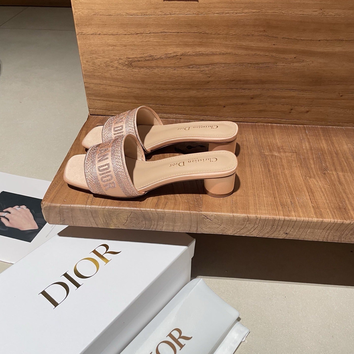 Dior Embroidered Slides