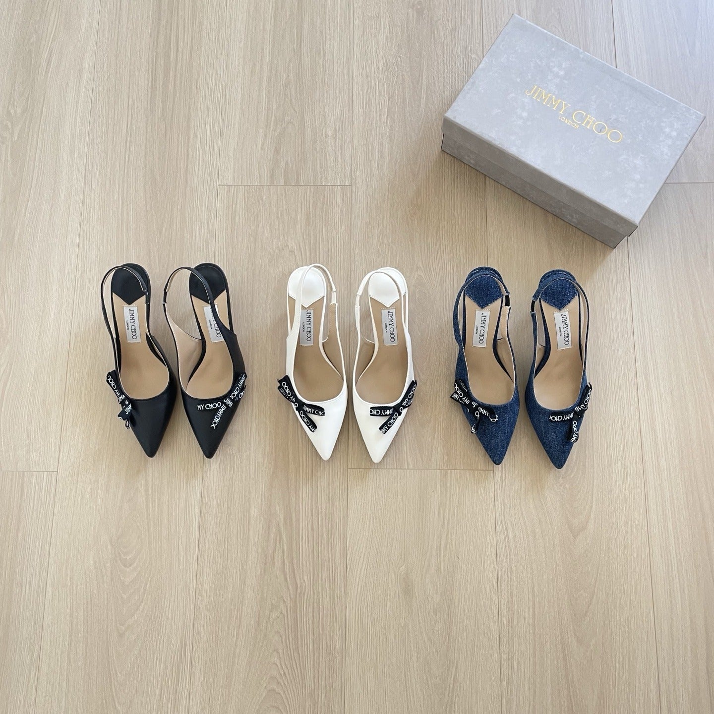 Jimmy Choo Patent Leather Bow Sandals