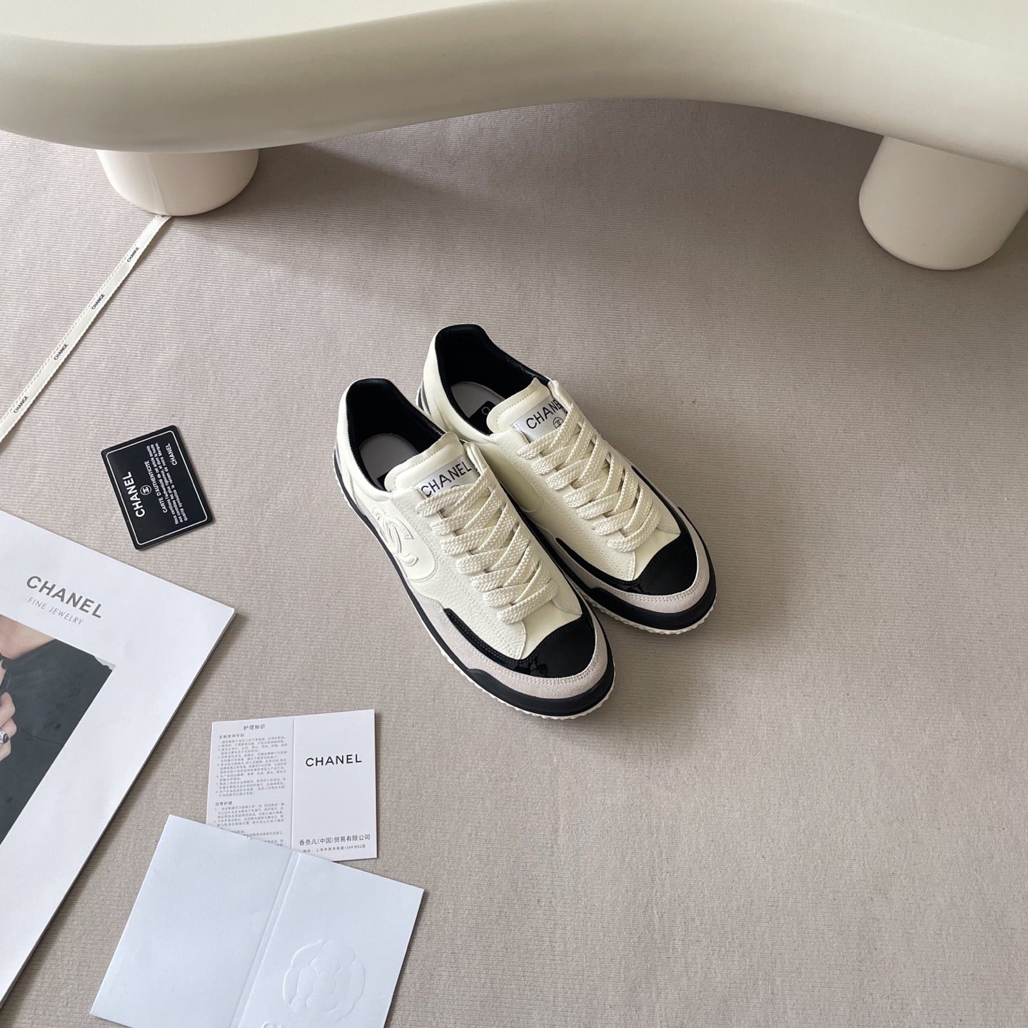 Chanel Leather Colorblock Shoes
