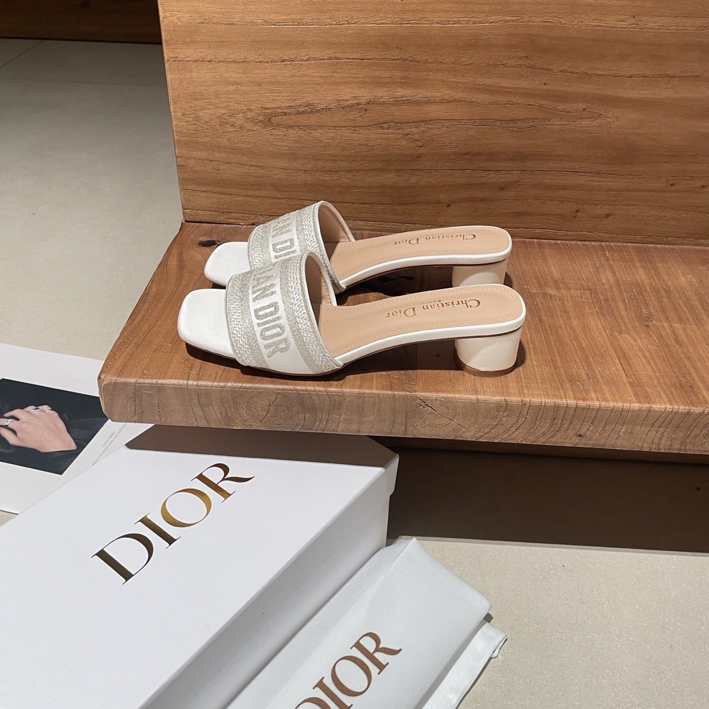 Dior Embroidered Slides