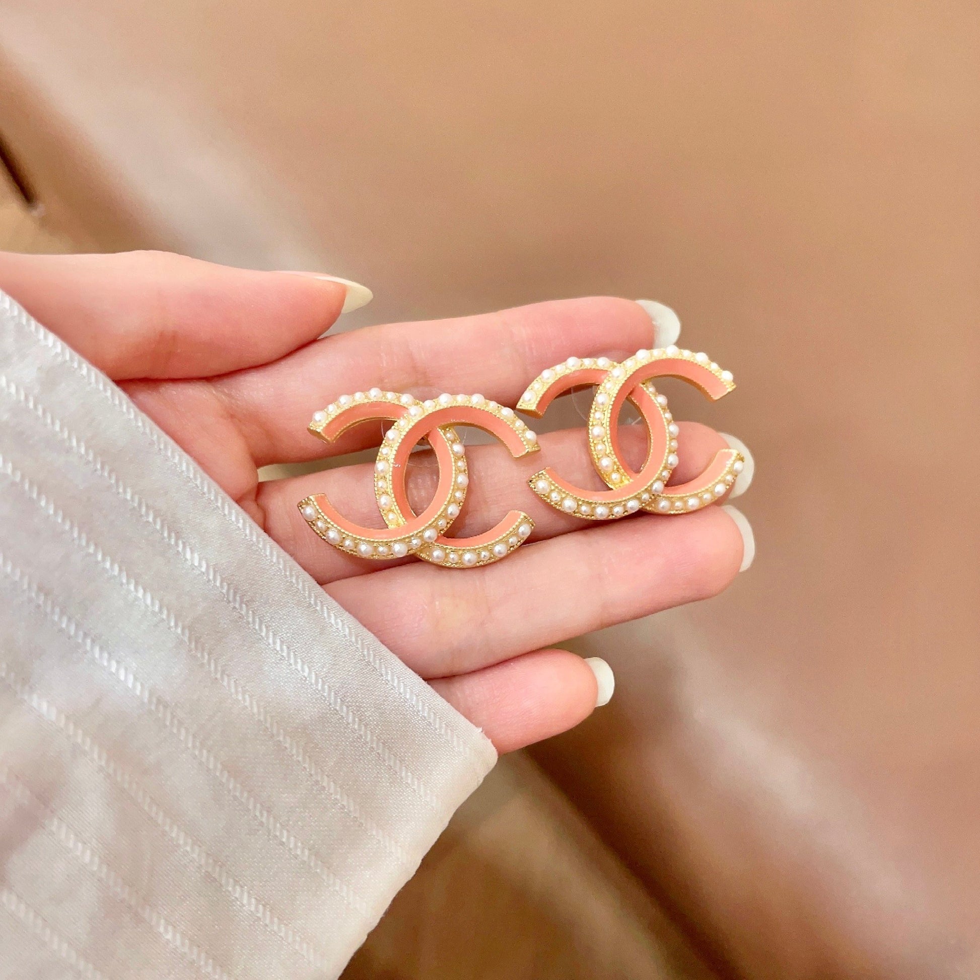 Chanel Pearl Earrings