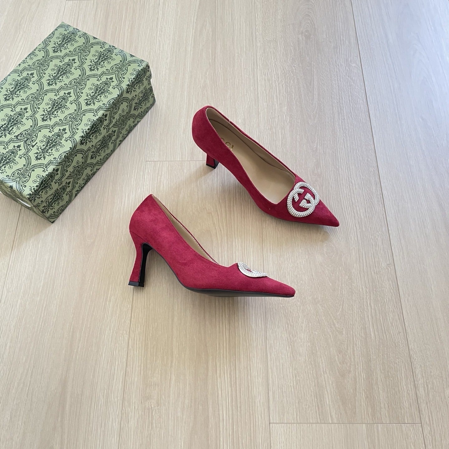 Gucci Crystal Heels