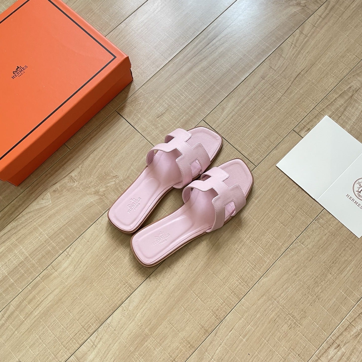 Hermes Leather Slides