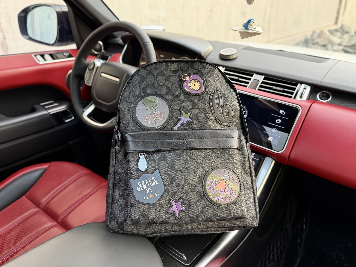 Coach Logo Backpack