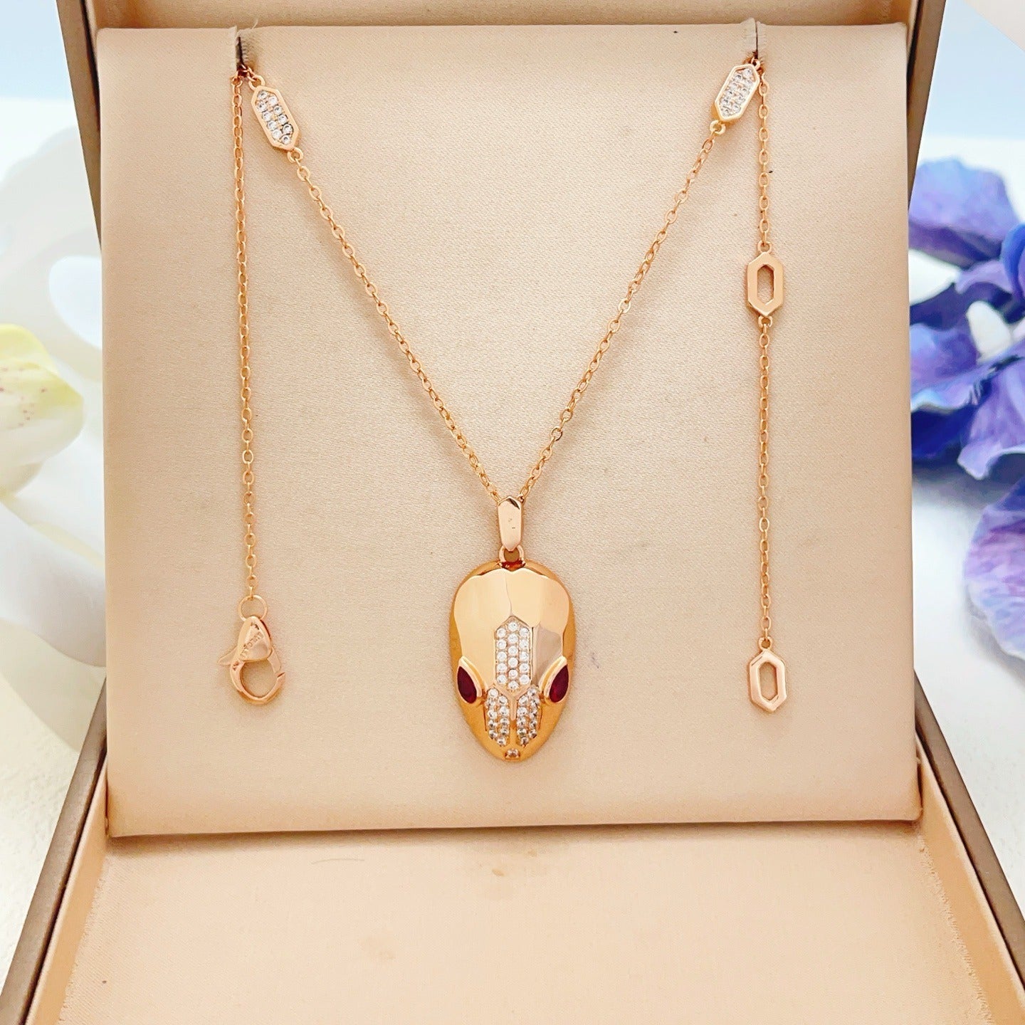 Bvlgari Brass Serpent Necklace