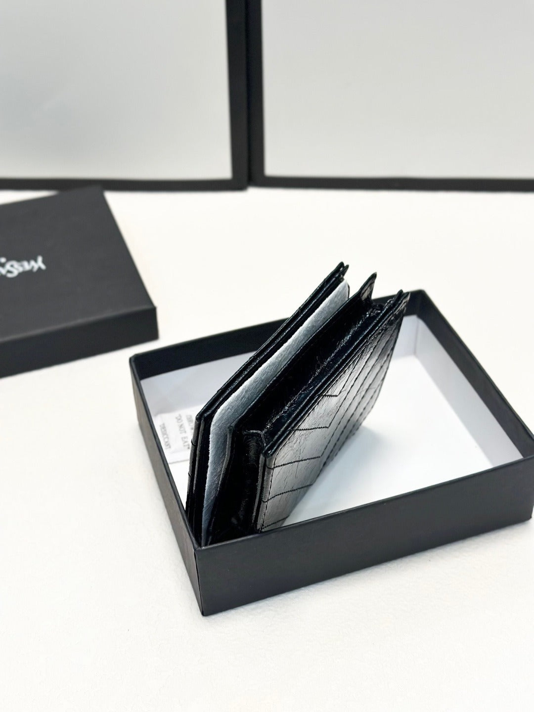 Saint Laurent Black Calfskin Leather Wallet