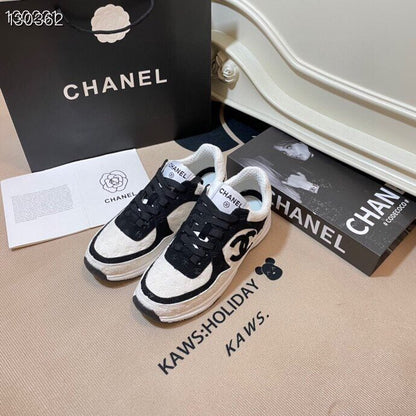Chanel Leather Logo Shoes
