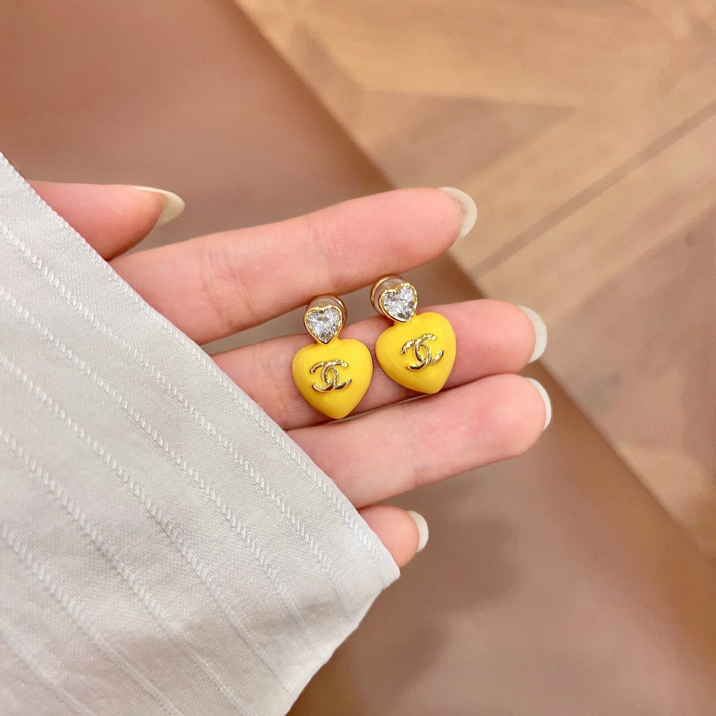Chanel Logo Earrings