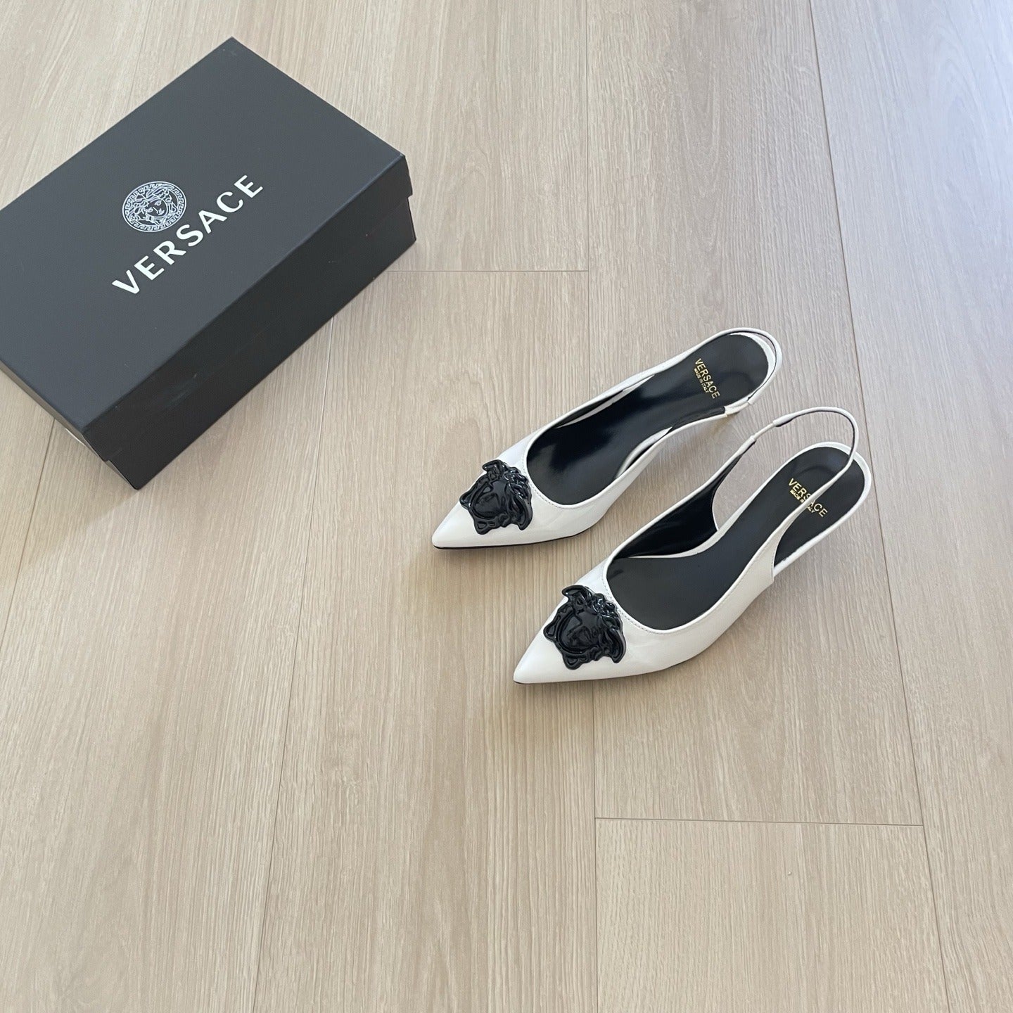 Versace Lambskin Leather Sandals