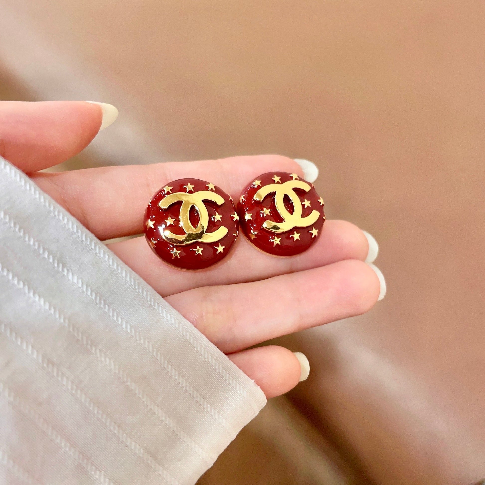 Chanel Star Earrings