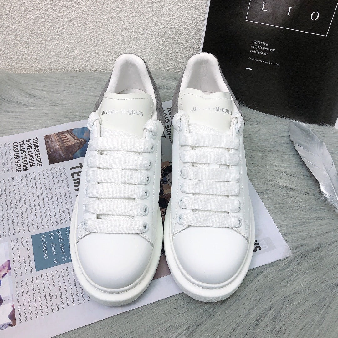 Alexander McQueen Lambskin Leather Logo Sneakers