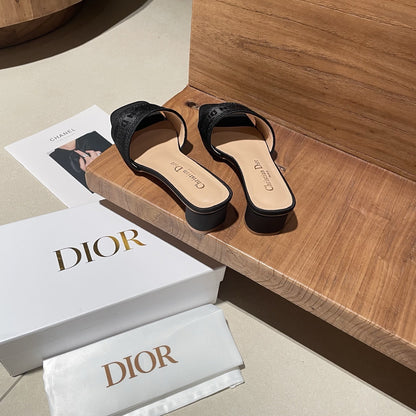 Dior Embroidered Slides